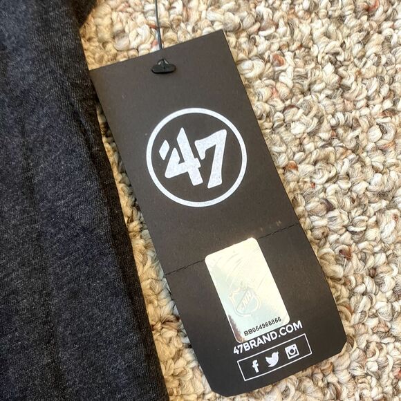 NWT '47 Mens New Jersey Devils T-Shirt Size XXL NHL Hockey Fan Tee Classic Logo - Picture 6 of 8